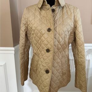 Burberry Beige Quilted Women's Puffer Jacket
